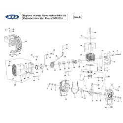 Ama Spare Parts for Mist Blower MB 6314