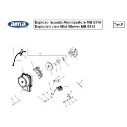 Ama Spare Parts for Mist Blower MB 6314