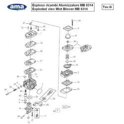 Ama Spare Parts for Mist Blower MB 6314