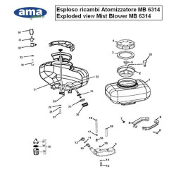 Ama Spare Parts for Mist Blower MB 6314