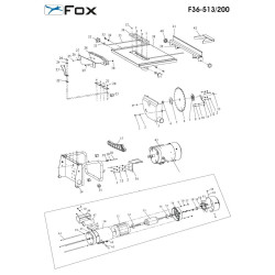 Fox Spare Parts for Table Saw F36-513-200