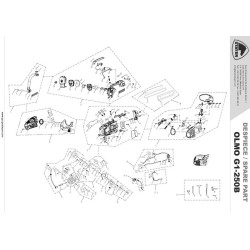 Stayer Spare Parts for Chain Saw OLMO G1-250B