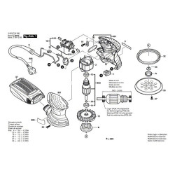 Bosch Spare Parts for Rotorbital Sander PEX 220 A
