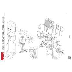 Makita Spare Parts for Pressure Washer HW140