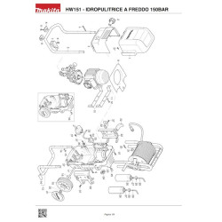 Makita Spare Parts for Pressure Washer HW151