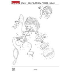 Ricambi Makita per Idropulitrice HW151