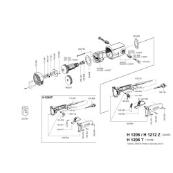 Flex Spare Parts for Straight Grinder H1206-H1206T