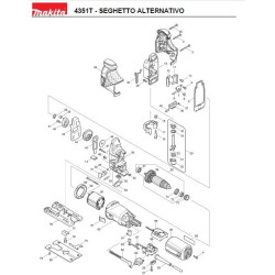 Makita Spare Parts for Jigsaw 4351T