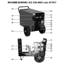 Ricambi Telwin per Saldatrice Eurarc 422 230-400V