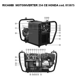 Ricambi Telwin per Motoinverter 254 CE HONDA