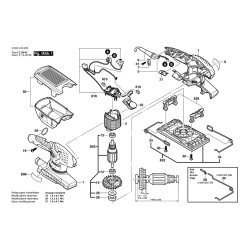 Bosch Spare Parts for Orbital Sander PSS 250 AE