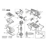 Bosch Spare Parts for Orbital Sander PSS 250 AE