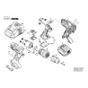 Bosch Spare Parts for Cordless Drill Driver GSR 14,4 V-LI