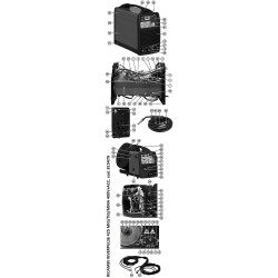 Telwin Parts for Inverter INVERPULSE 425 MIG/TIG/MMA 400V