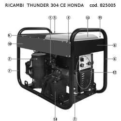 Ricambi Telwin per Motosaldatrice THUNDER 304 CE HONDA