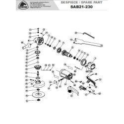 Stayer Spare Parts for Angle Grinder SAB21-230