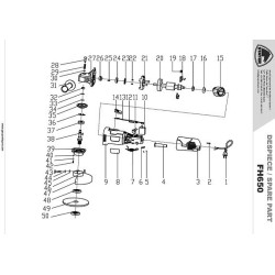 Stayer Spare Parts for Angle Grinder FH650