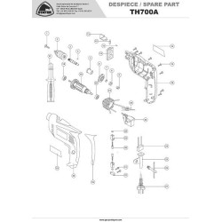 Stayer Spare Parts for Percussion Drill TH700A