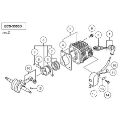 Ricambi Tanaka per Motosega ECS-3350D