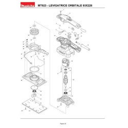 Maktec Spare Parts for Finishing Sander MT923