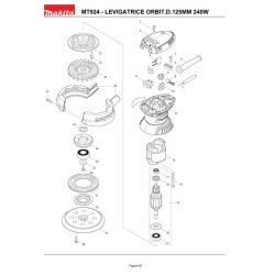 Maktec Spare Parts for Random Orbital Sander MT924