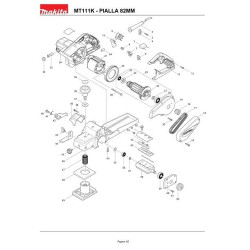 Maktec Spare Parts for Planer MT111K