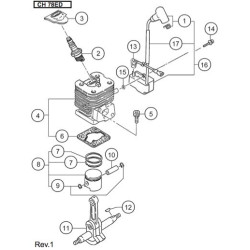 Ricambi Hitachi per Motosega da Potatura Hitachi CS25EC-SC