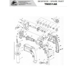 Stayer Spare Parts for Percussion Drill TM851AK