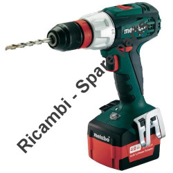 Ricambi Metabo per Trapano Avvitatore a Batteria BS 14.4 LT Quick