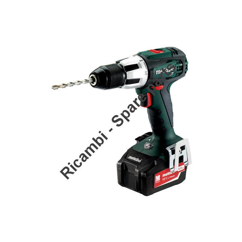 Ricambi Metabo per Trapano Avvitatore a Batteria SB 18 LT