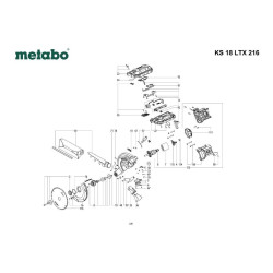Metabo Spare Parts for Cordless Mitre Saw KS 18 LTX 216