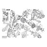 Bosch Spare Parts for Percussion Drills PSB 1000 RCA