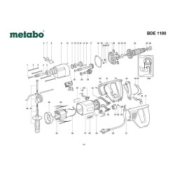 Metabo Spare Parts for Drill BDE 1100