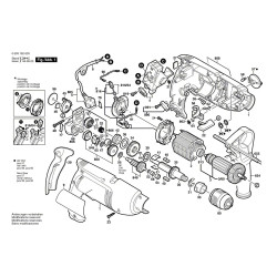 Bosch Spare Parts for Percussion Drill PSB 700-2 RE