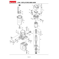 Ricambi Makita per Rifilatore 3708