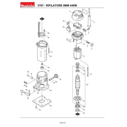 Makita Spare Parts for Trimmer 3707