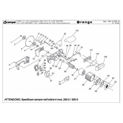 Compa-OMS Spare Parts for Portable Saws Orange 250