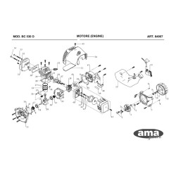 Ama Spare Parts for Bruschcutter Playcut BC 530 D