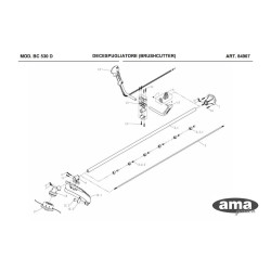 Ama Spare Parts for Bruschcutter Playcut BC 530 D