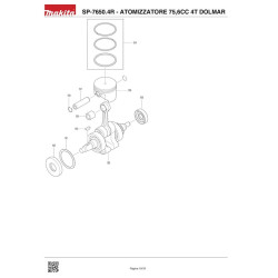 Dolmar Spare Parts for Sprayer SP-7650.4R