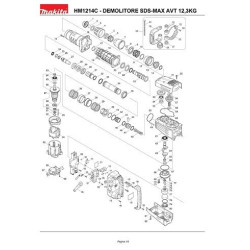 Ricambi Makita per Martello Demolitore HM1214C