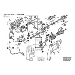 Bosch Spare Parts for Impact Drill GSB16 RE