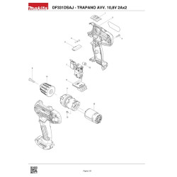 Ricambi Makita per Trapano Avvitatore a Batteria BHP453RHE