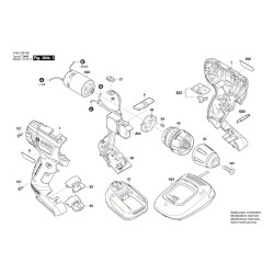 Bosch Spare Parts for Cordless Impact Drill PSB 1800 LI-2