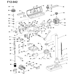 Fox Spare Parts for Floor Bench Drill Press F12-942