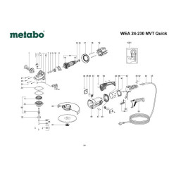 Metabo Spare Parts for Angle Grinder WEA 24-230 MVT Quick