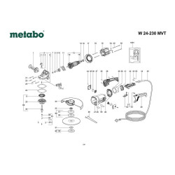 Metabo Spare Parts for Angle Grinder W 24-230 MVT