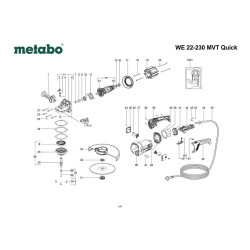 Metabo Spare Parts for Angle Grinder WE 22-230 MVT Quick