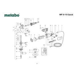 Metabo Spare Parts for Angle Grinder WP 9-115 Quick
