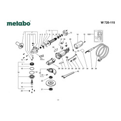 Metabo Spare Parts for Angle Grinder W 720-115